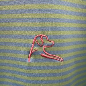 Rhoback Classic Polo Men’s M - Birdie Stripe  NO FLAWS!!